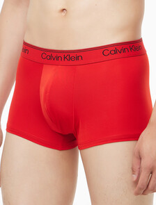 Buy 남성 마이크로 스트레치 3팩 로우 라이즈 트렁크 in color Black / Grey / Red