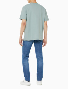 Buy 남성 시티 그리드 로고 반팔 티셔츠 in color KHAKI GREY