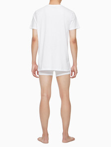 Buy 남성 코튼 클래식 크루넥 3PK in color WHITE