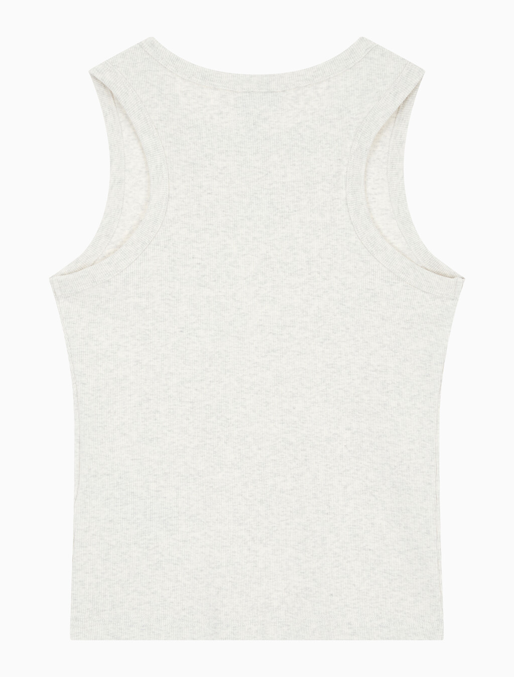 Buy 여성 우븐라벨 베이비립 탱크 in color VANILLA HEATHER