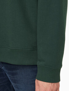 Buy 남성 프렌치테리 뱃지 크루넥 스웻셔츠 in color Navy