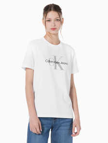 Buy 여성 히어로 모노로고 크루넥 반팔 티셔츠 in color BRILLIANT WHITE