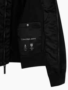 Buy 남성 나일론 보머자켓 in color BLACK