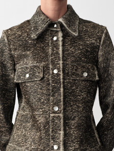 Buy CARLA WOMENS PONY COAT in color BLACK