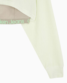 Buy 여성 투인원 벨벳 스웻셔츠 in color PASTEL GREEN