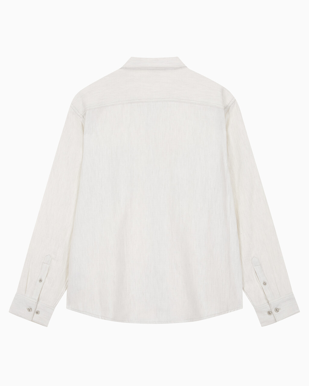 Buy 남성 롱슬리브 더블 포켓 멜란지 셔츠 in color GREY