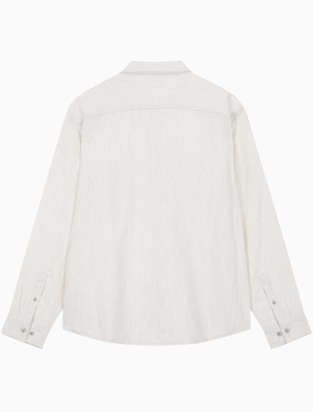 Buy 남성 롱슬리브 더블 포켓 멜란지 셔츠 in color GREY