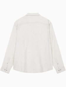 Buy 남성 롱슬리브 더블 포켓 멜란지 셔츠 in color GREY