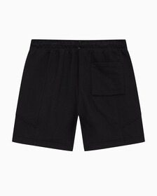 Buy 남성 시즈널 트리플 모노그램 스웨트 쇼츠 in color CK BLACK