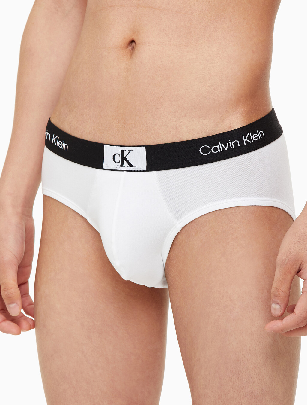 Buy 남성 1996 코튼 힙브리프 in color WHITE