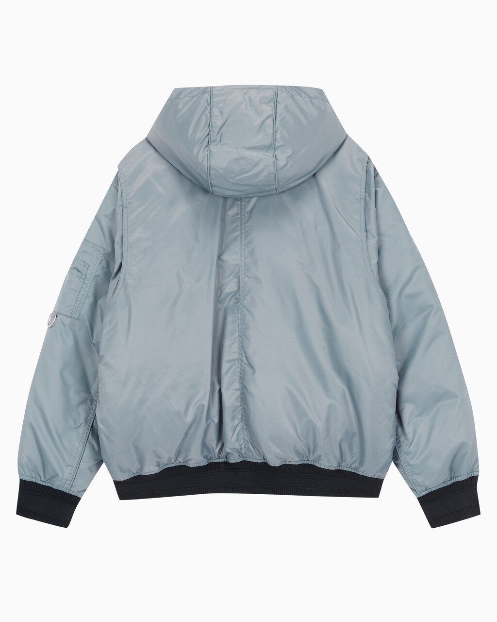 Buy 남성 후디 보머 다운 자켓 in color GREY