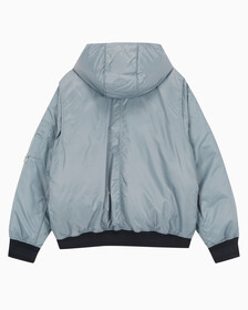 Buy 남성 후디 보머 다운 자켓 in color GREY