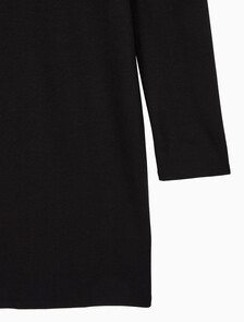 Buy 여성 인터락 미니 드레스 in color BLACK