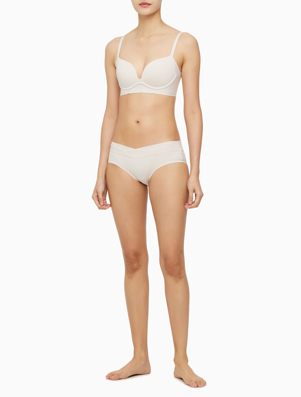 Buy 여성 인비져블 테일러드 NSE AF 푸쉬업 브라 in color PINK IVORY