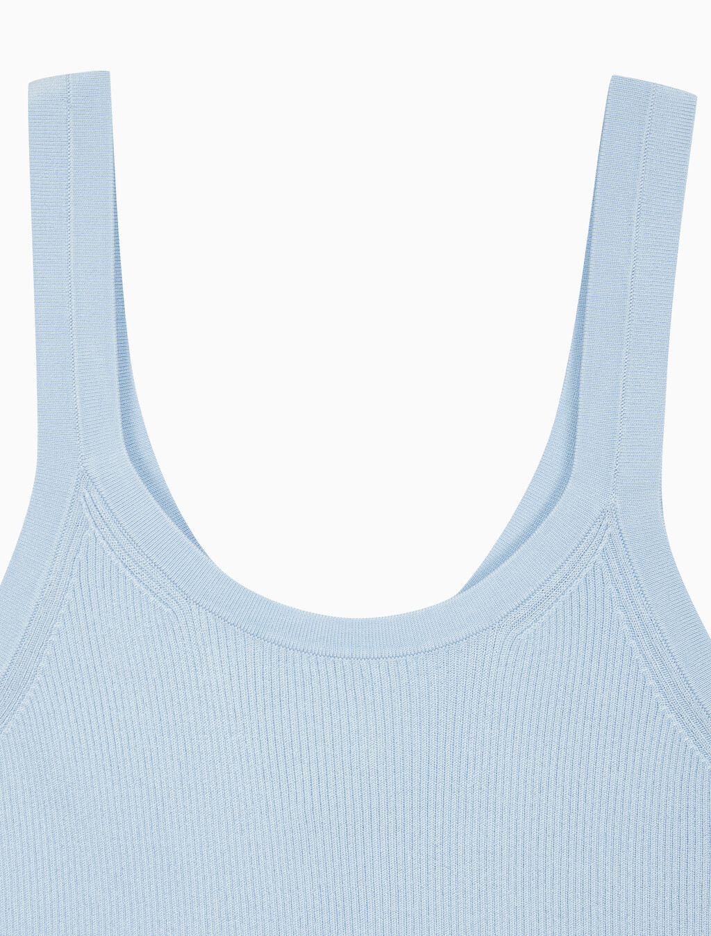 Buy 여성 비스코스 립 탱크 in color HALOGEN BLUE