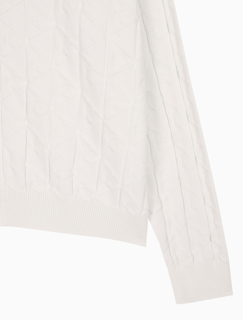 Buy 남성 이지 AOP 코튼 가디건 스웨터 in color TOFU