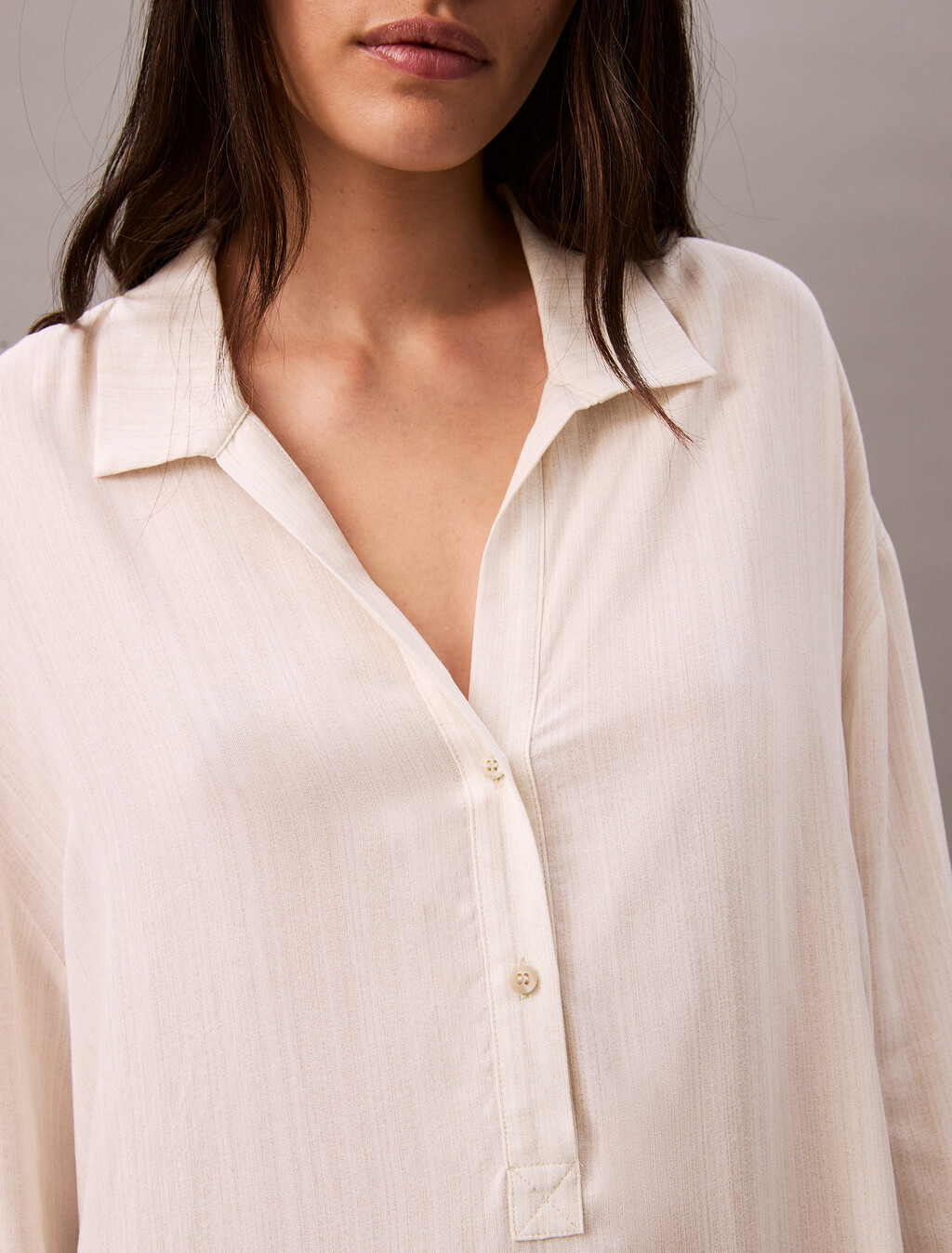 Buy 여성 우븐 비스코스 드레스 in color TEXTURED STRIPE PELICAN