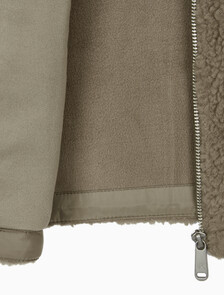 Buy 여성 서모 리지스턴스 셰르파 자켓 in color KHAKI