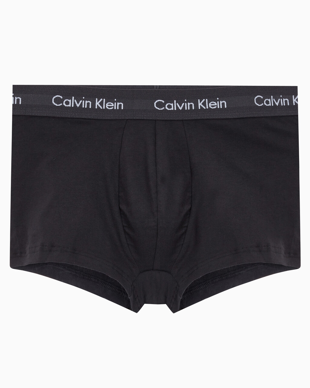 Buy 남성 코튼 스트레치 3PK 로우 라이즈 트렁크 in color BLACK BODIES W/ PHANTOM GREY, SPECTRUM BLUE, VAPOROUS GREY WBS
