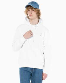 Buy 남성 롱슬리브 아카이브 플리스 후디 in color BRILLIANT WHITE