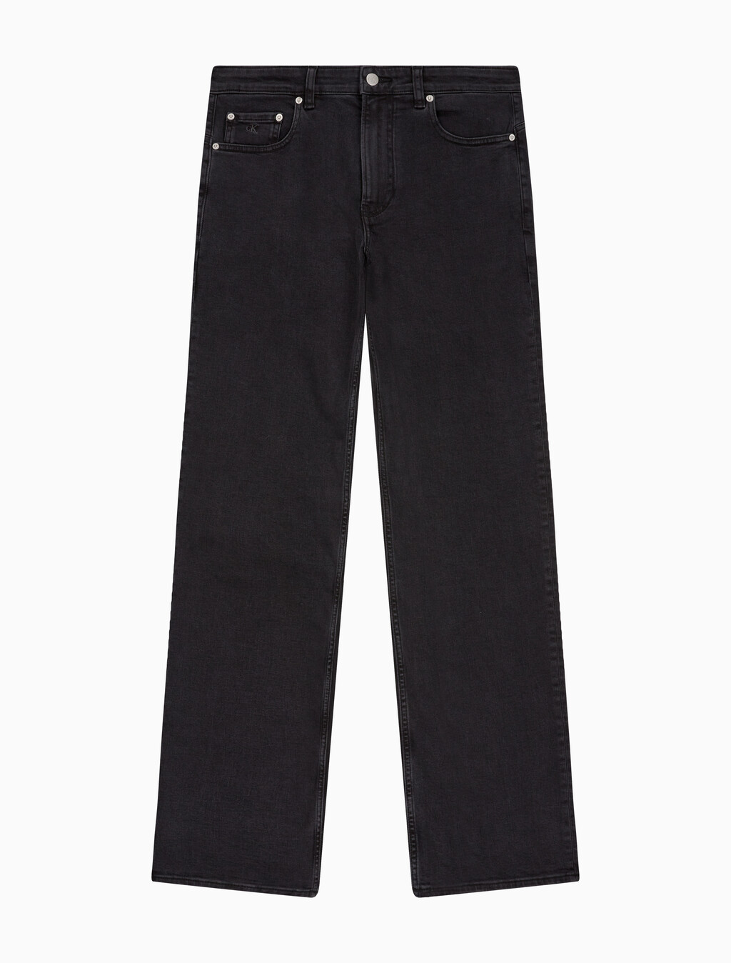 Buy 남성 바디핏 블랙 이탈리안 데님 in color WASHED BLACK LOGO LACE