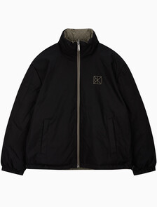 Buy 남성 나일론 리버서블 올오버프린트 다운 푸퍼 자켓 in color BUNGEE CORD