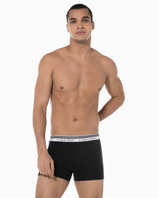 Buy 남성 코튼 스트레치 버라이어트 3PK 트렁크 in color BLACK