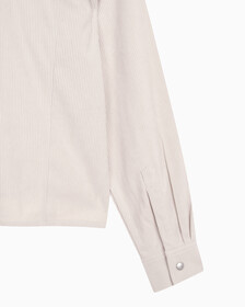 Buy 여성 코듀로이 크롭 셔츠 in color PINK BEIGE