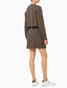 Buy 여성 셔닐 미니 스커트 in color BROWN