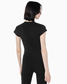 Buy 여성 모노그램 베이비 티셔츠 in color CK BLACK