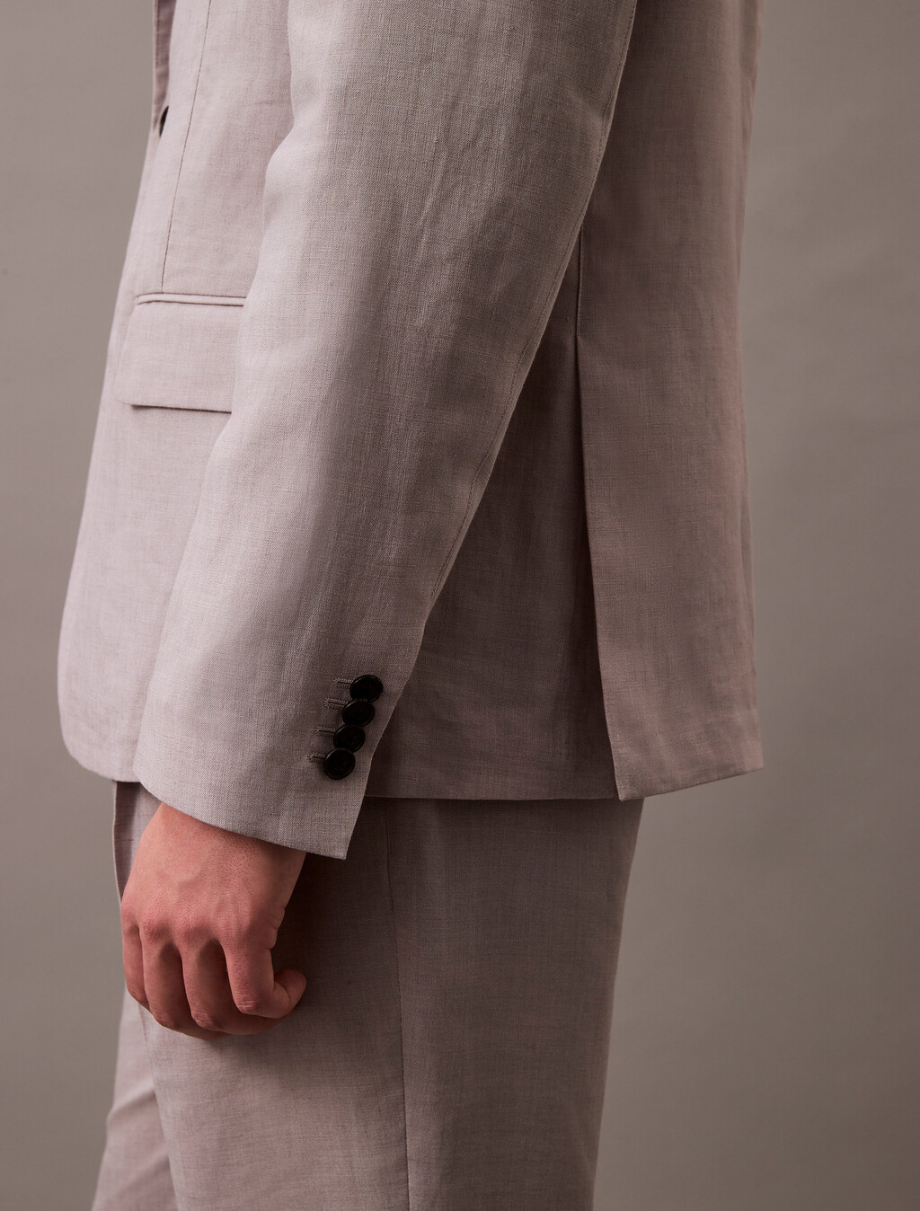 Buy 남성 클래식 린넨 블레이저 자켓 in color FORMAL GRAY