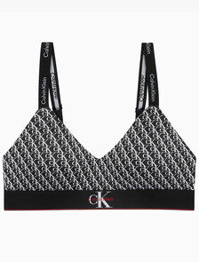 Buy 여성 CK 그래픽 AF 브라렛 in color Black Print