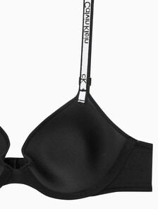 Buy 여성 1996 코튼 AF 라이틀리 라인드 데미 브라 in color BLACK