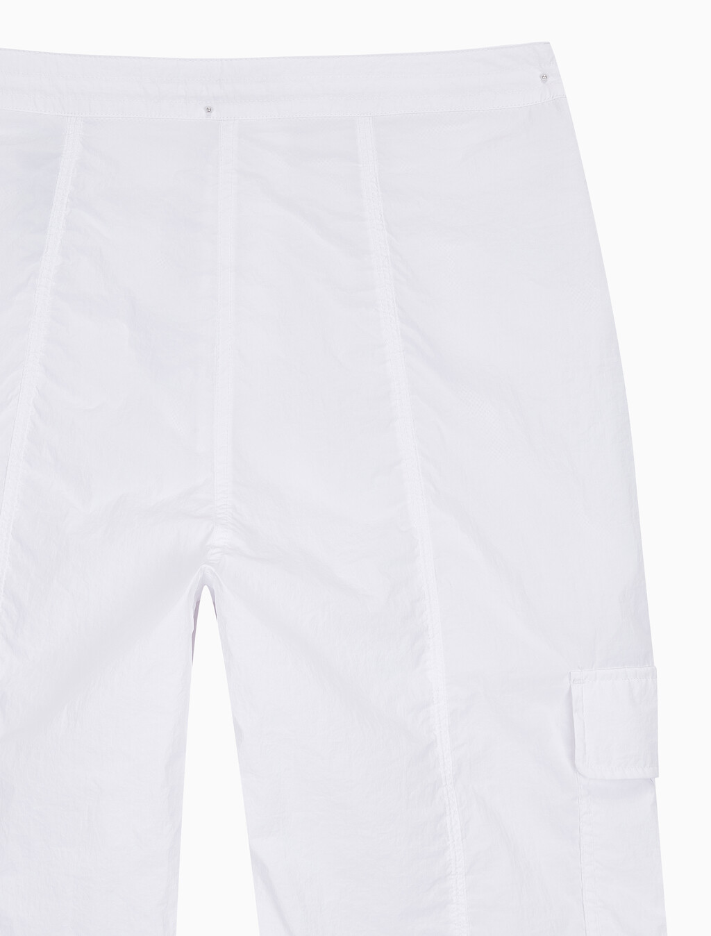 Buy 여성 소프트터치 화이트 카고 팬츠 in color BRIGHT WHITE