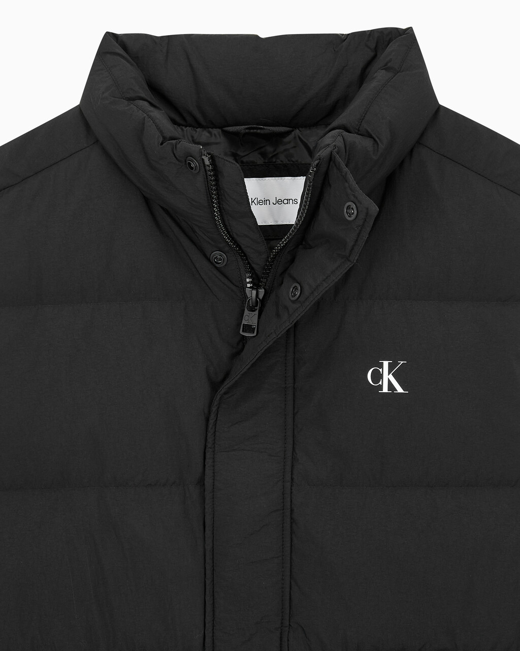 Buy 남성 에센셜 다운 베스트 in color CK BLACK
