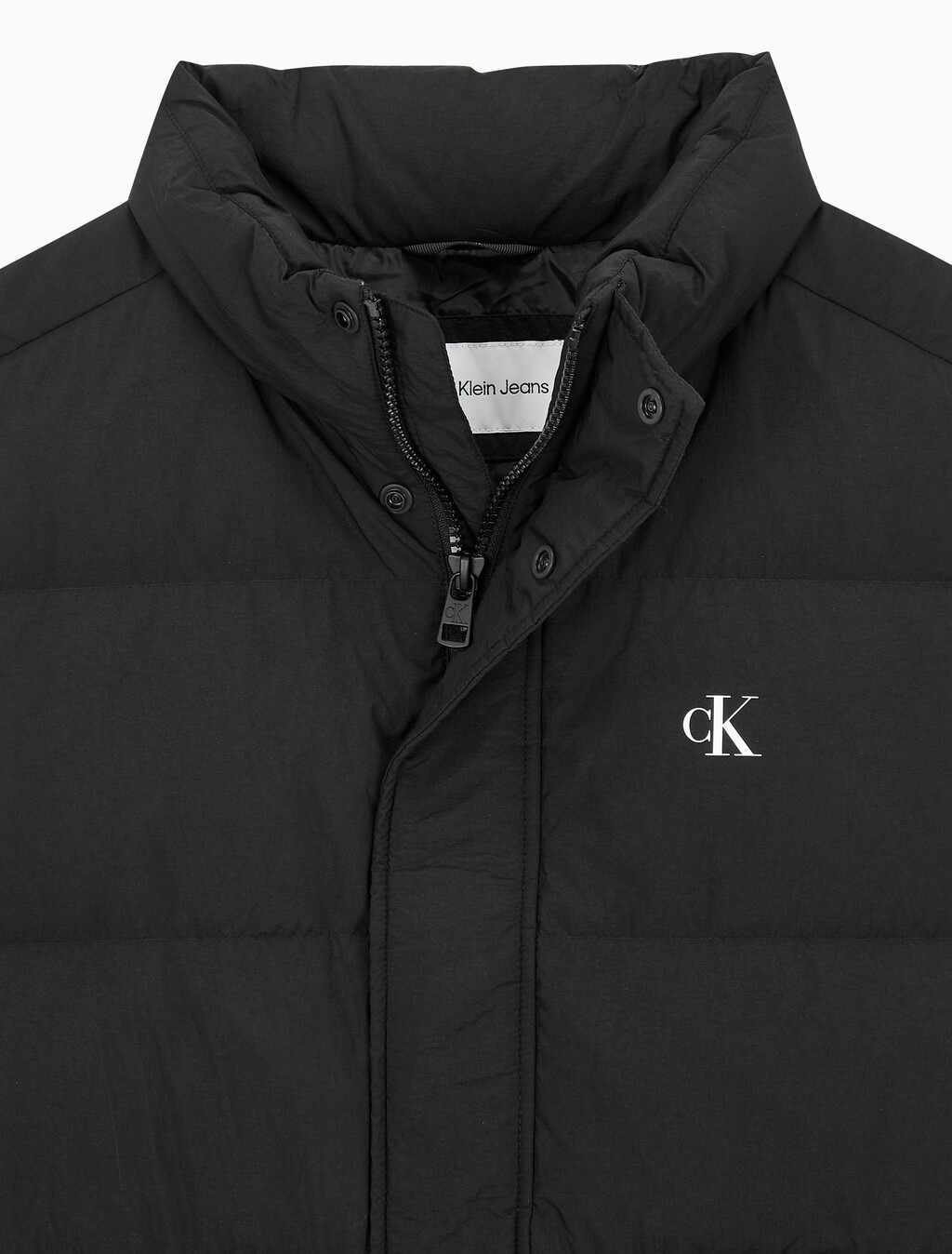 Buy 남성 에센셜 다운 베스트 in color CK BLACK