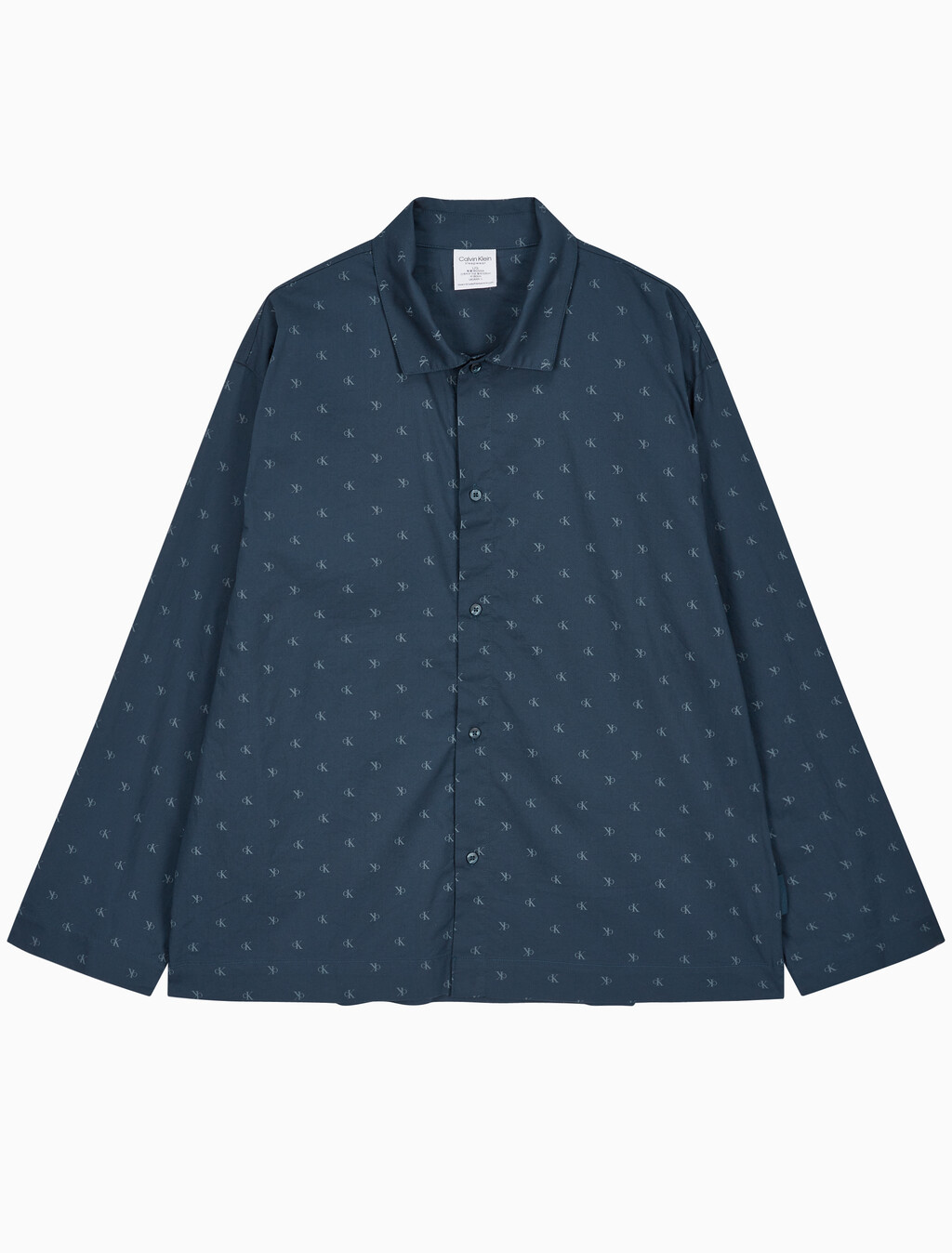 Buy 남성 코튼 포플린 롱슬리브 탑 in color DARK BLUE