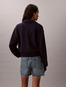 Buy 여성 릴렉스 패션 폴로 스웻셔츠 in color Evening Blue