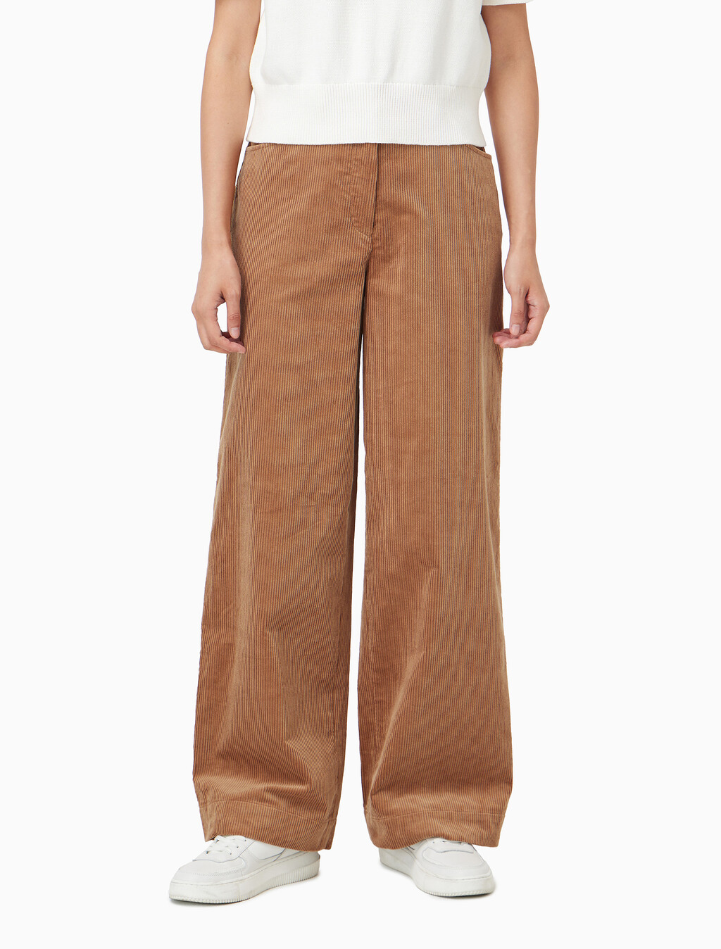 Buy 여성 코듀로이 5포켓 릴렉스드 팬츠 in color Brown