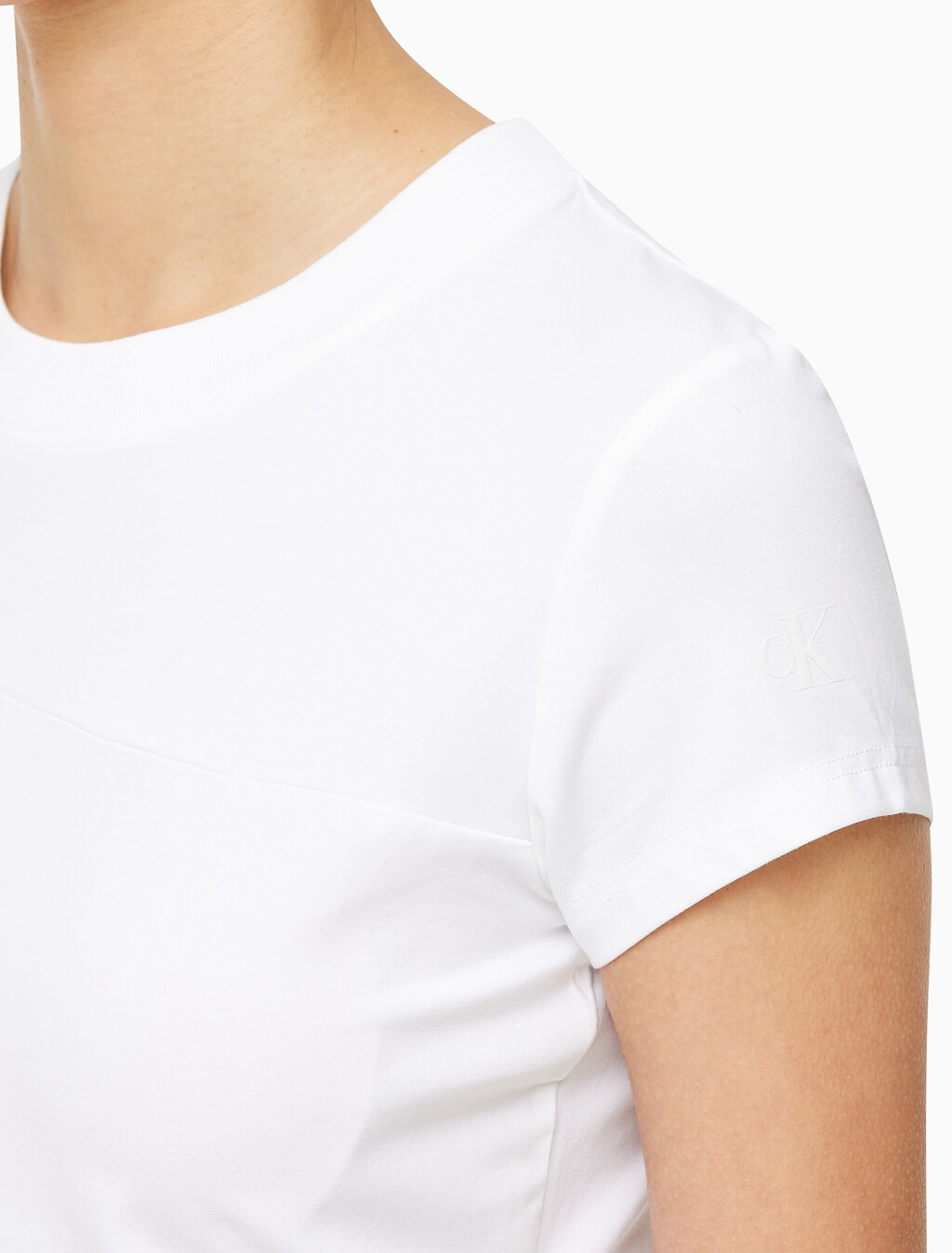 Buy 여성 메타 CK 베이비 티셔츠 in color BRIGHT WHITE