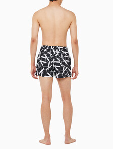 Buy 남성 CKJ 모노그램 스윔 쇼츠 in color METAL