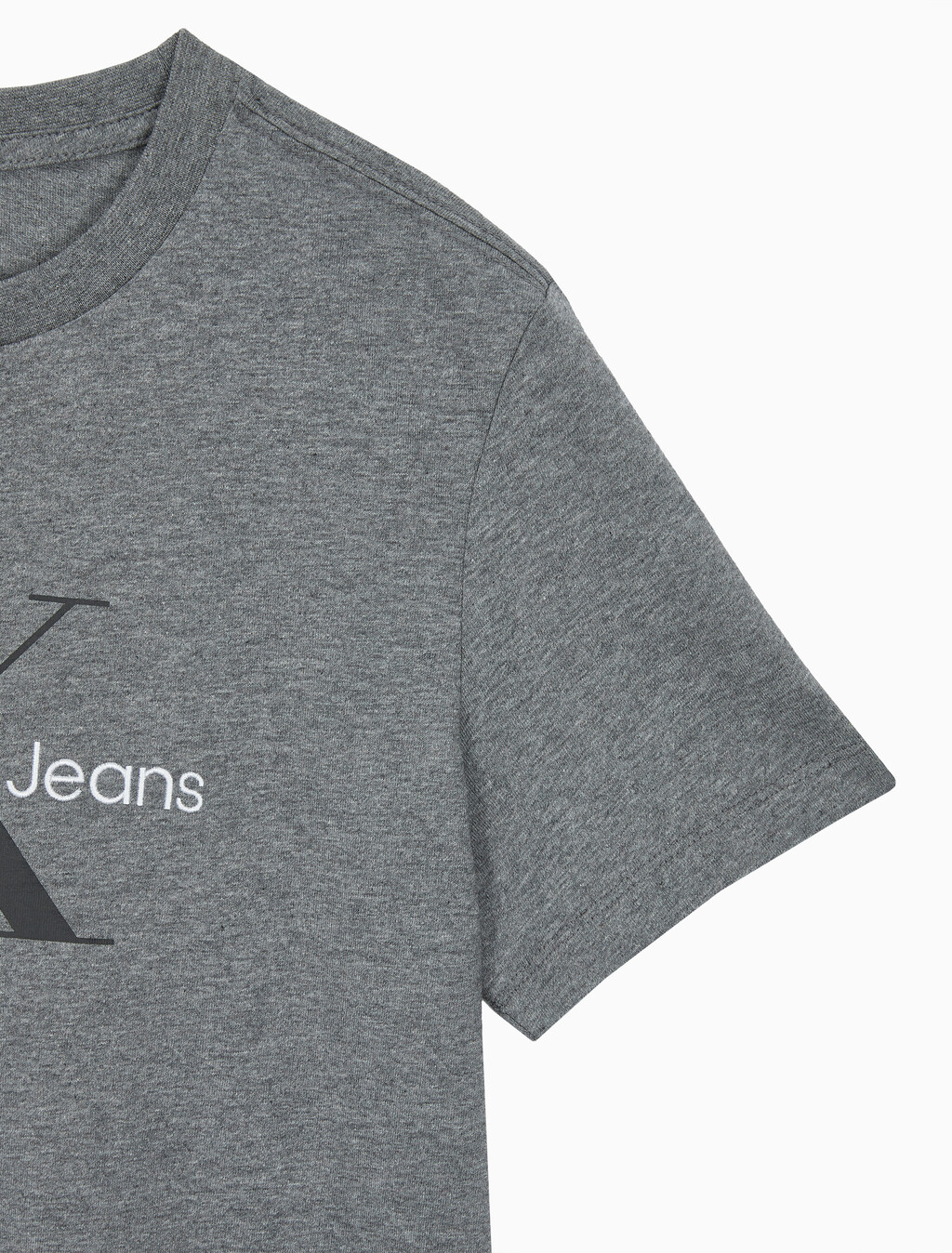 Buy 여성 히어로 모노로고 크루넥 반팔 티셔츠 in color MEDIUM GREY HEATHER