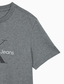 Buy 여성 히어로 모노로고 크루넥 반팔 티셔츠 in color MEDIUM GREY HEATHER
