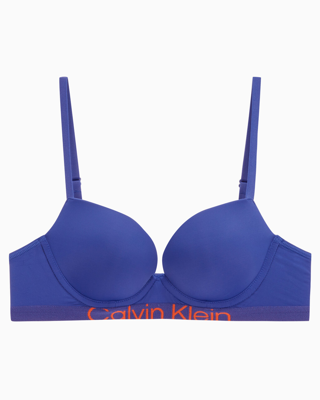 Buy 여성 퓨쳐 쉬프트 마이크로 AF 푸쉬업 브라 in color SPECTRUM BLUE/SPICY ORANGE