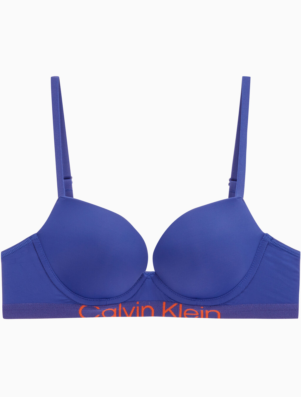 Buy 여성 퓨쳐 쉬프트 마이크로 AF 푸쉬업 브라 in color SPECTRUM BLUE/SPICY ORANGE