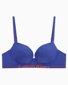 Buy 여성 퓨쳐 쉬프트 마이크로 AF 푸쉬업 브라 in color SPECTRUM BLUE/SPICY ORANGE