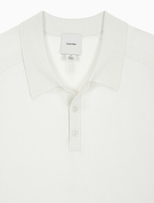 Buy 남성 숏슬리브 테크 니트 폴로 스웨터 in color VAPOROUS GRAY