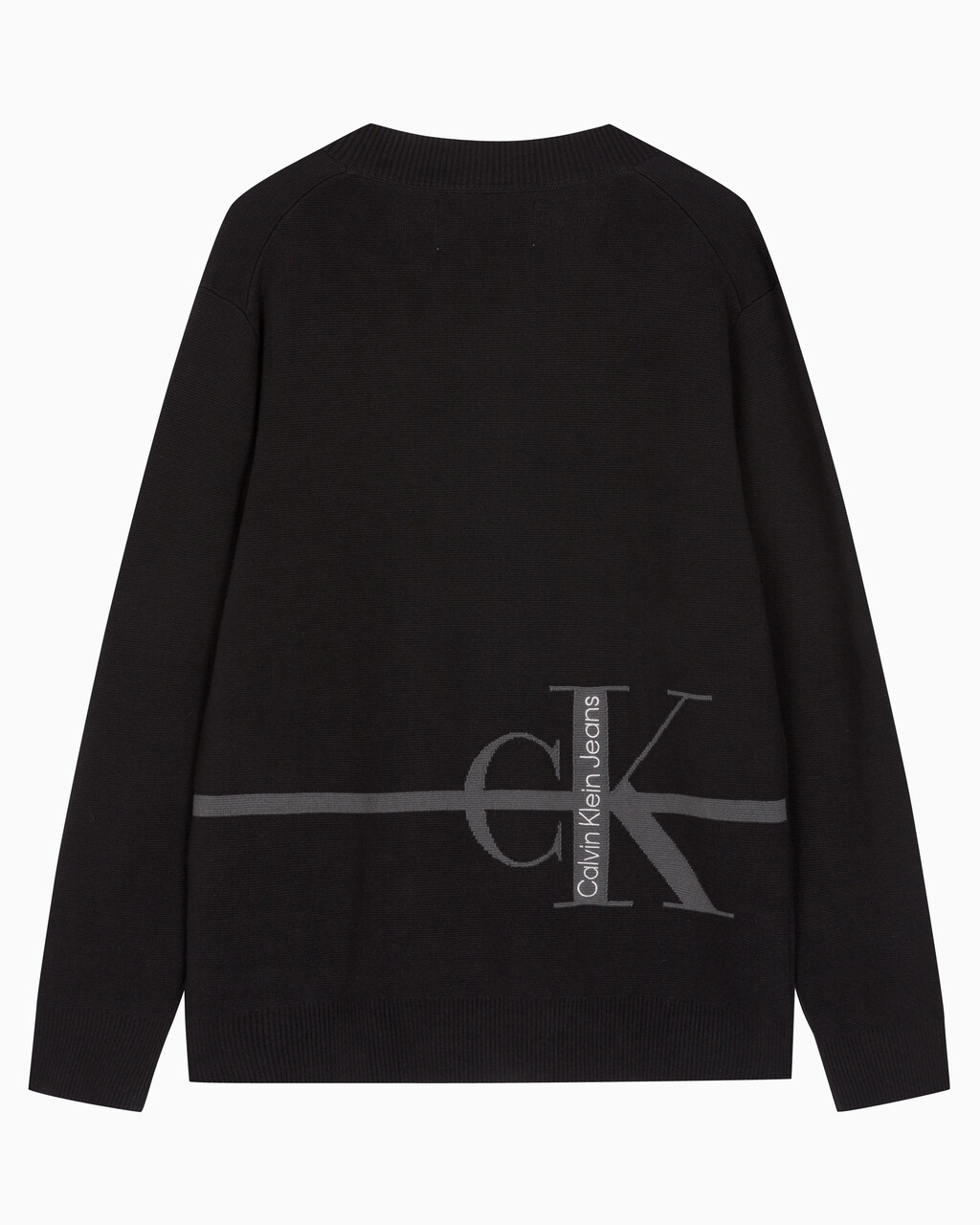 Buy 남성 스트라이프 CK 로고 코튼 가디건 in color CK BLACK
