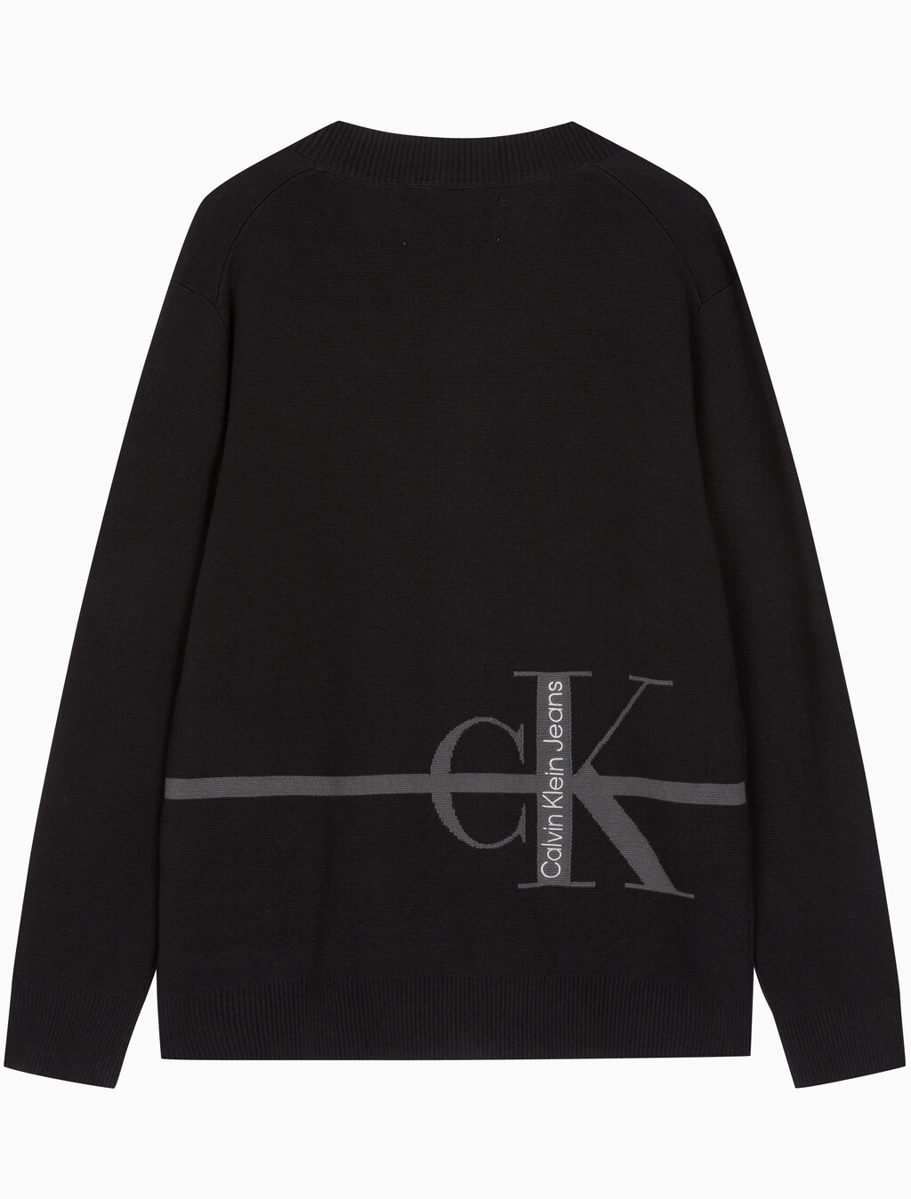 Buy 남성 스트라이프 CK 로고 코튼 가디건 in color CK BLACK