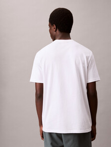 Buy 남성 이지핏 아카이브 로고 반팔 티셔츠 in color BRIGHT WHITE